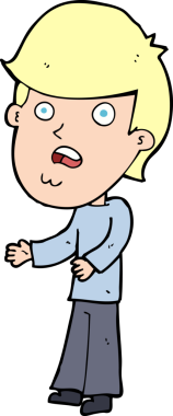 Bir insan tarafından çizilmiş bir karikatür.