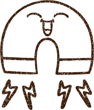 Bir insan tarafından çizilmiş mıknatıs kömürü