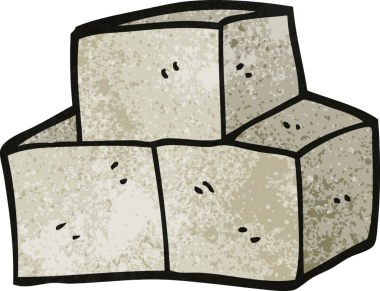 bir insan tarafından çizilmiş karikatür esinti blokları