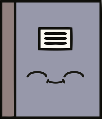 Bir insan tarafından çizilmiş güzel bir defter karikatürü.