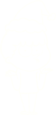 Bir insan tarafından çizilen Noel Adam Tebeşiri