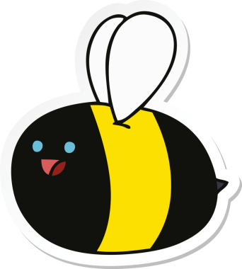 Bir insan tarafından çizilmiş garip bir eşek arısının çıkartması.