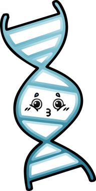 Bir insan tarafından çizilen DNA iplikçiklerinin gölgeli çizimi