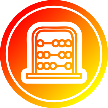 Bir insan tarafından çizilmiş geleneksel abaküs simgesi