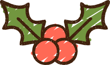 Bir insan tarafından çizilmiş Noel Holly Tebeşiri