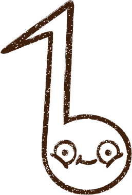 Bir insan tarafından çizilmiş müzikal defter kömürü çizimi