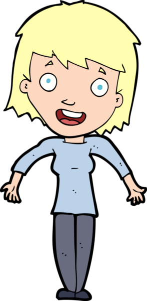 Bir insan tarafından çizilmiş omuz silken çizgi filmdeki kadın.