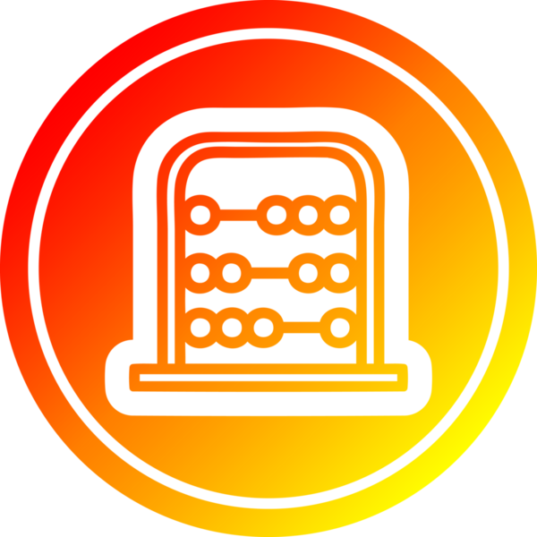 Bir insan tarafından çizilmiş geleneksel abaküs simgesi