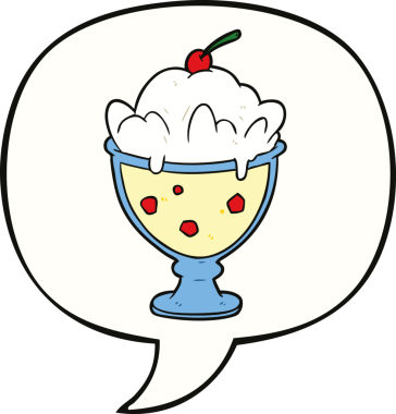 Bir insan tarafından çizilmiş konuşma balonlu tatlı çizgi film.