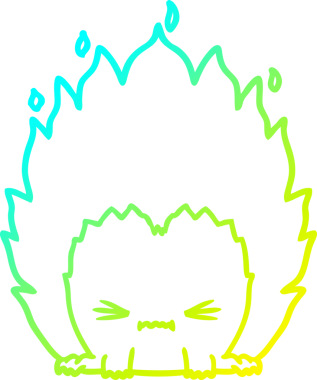 Bir insan tarafından çizilmiş bir çizgi film karakteri çizimi.