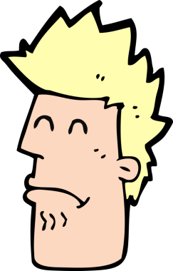 Çizgi filmdeki adam bir insan tarafından çizilmiş hasta hissediyor.