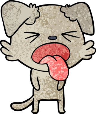 Bir insan tarafından çizilmiş iğrenç bir çizgi film.