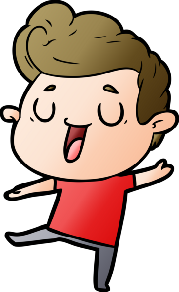 Bir insan tarafından çizilmiş mutlu çizgi film adamı.