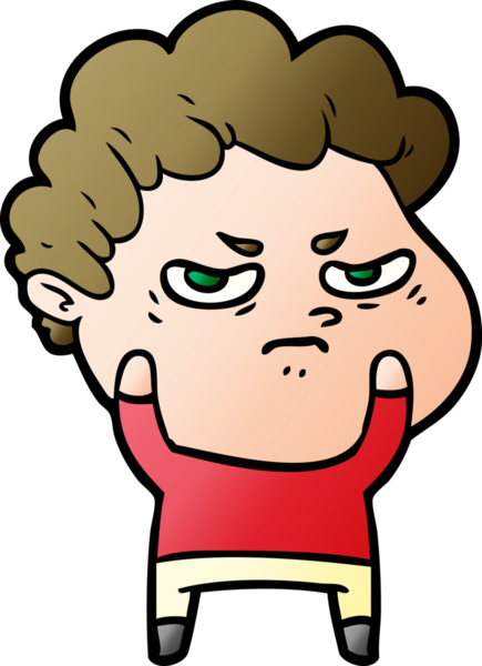 Bir insan tarafından çizilmiş kızgın bir adam.