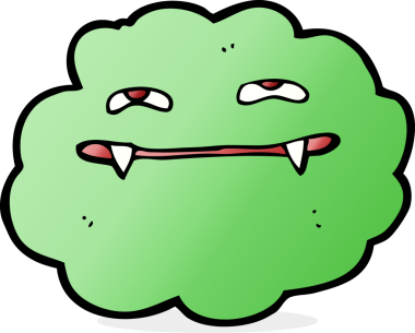 Bir insan tarafından çizilmiş vampir karikatürü.