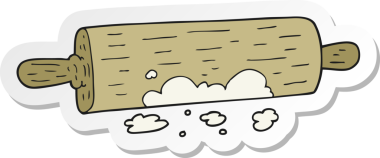 Bir insan tarafından çizilmiş merdanenin çıkartması.