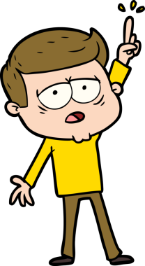 çizgi film yorgun adam bir insan tarafından çizilmiş