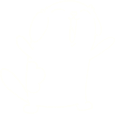 Bir insan tarafından çizilen Köpek Tebeşiri