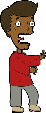 Bir insan tarafından çizilmiş karikatür.