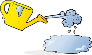 Serbest çizim karikatür sulama bir insan tarafından çizilebilir