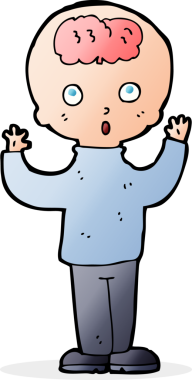 Bir insan tarafından çizilmiş çizgi film dehası.