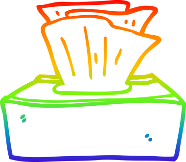 gökkuşağı gradyan çizgi çizimi bir insan tarafından çizilmiş dokular kutusu