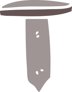 Bir insan tarafından çizilmiş karalama demir çivi