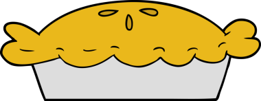 Bir insan tarafından çizilmiş çizgi film pastası.