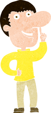 Bir insan tarafından çizilmiş bir fikri olan çizgi film adamı.