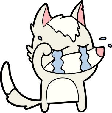 Bir insan tarafından çizilmiş ağlayan kurt gözleri.