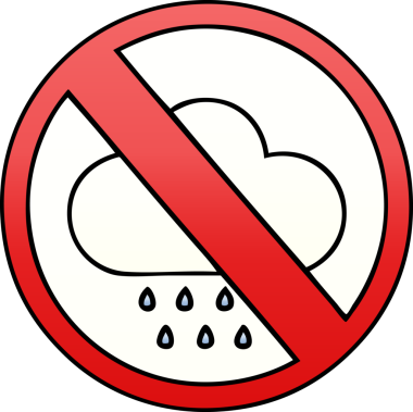 Yağmursuz bir karikatür insan tarafından çizilmesine izin veriliyor.