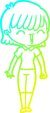 Bir insan tarafından çizilmiş bir karikatür kadın çizimi.