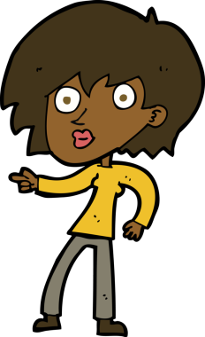 Bir insan tarafından çizilmiş bir karikatür.