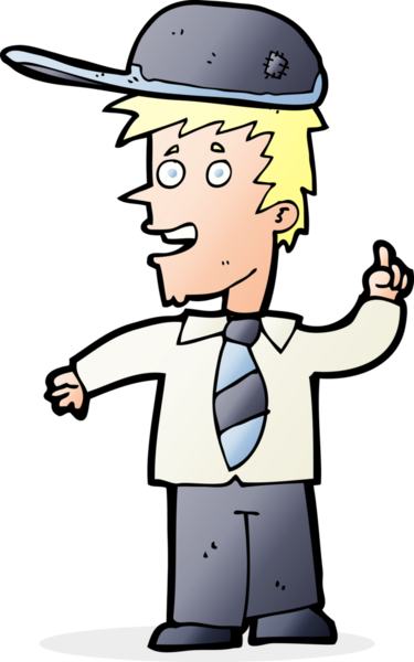 Bir insan tarafından çizilmiş çizgi film çocuğu.