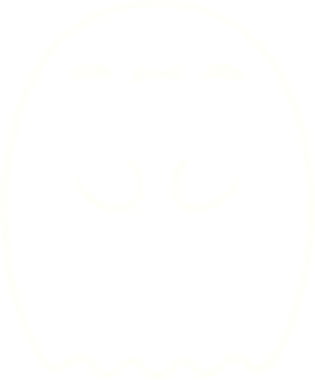 Bir insan tarafından çizilmiş şirin Hayalet Tebeşiri