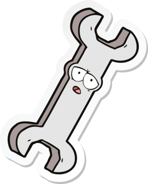 Bir insan tarafından çizilmiş çizgi film anahtarının çıkartması.