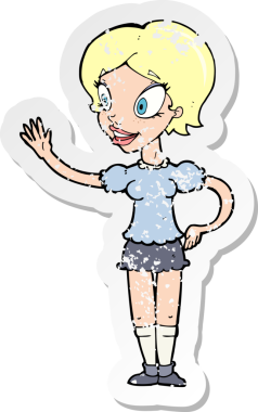 Bir insan tarafından çizilmiş sallanan bir karikatürün gerilimli yapıştırması.