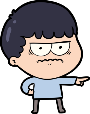 Bir insan tarafından çizilmiş rahatsız bir adam.