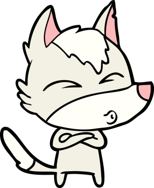 Bir insan tarafından çizilmiş bir kurt düdüğü.