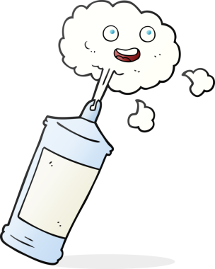 Bir insan tarafından çizilmiş krem şanti üzerine çizilmiş karikatür.