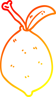 Bir insan tarafından çizilmiş organik limon çizgi çizimi