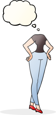 Serbest çizilmiş düşünce kabarcığı başsız vücut (kendi fotoğraflarını ekle) bir insan tarafından çizildi