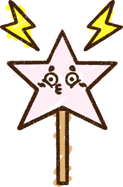 Bir insan tarafından çizilen sihirli değnek tebeşiri