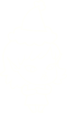 Bir insan tarafından çizilen Noel Elf Tebeşiri