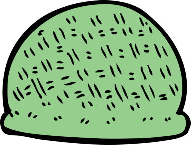 Bir insan tarafından çizilmiş çizgi film şapkası.