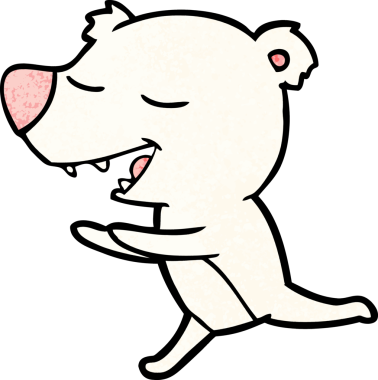 Bir insan tarafından çizilmiş kutup ayısı karikatürü