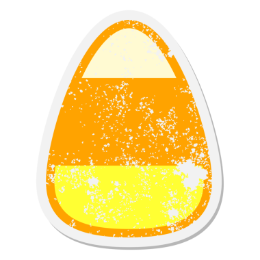 Bir insan tarafından çizilmiş mısır grunge etiketi.