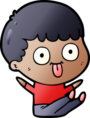 Bir insan tarafından çizilmiş çizgi film adamı.