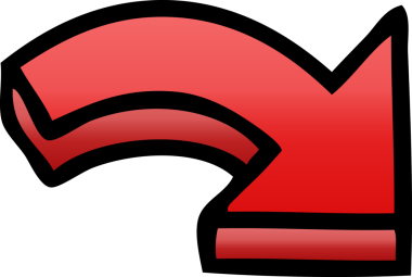 Bir insan tarafından çizilmiş noktalı bir okun gölgelenmiş çizimi