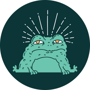 Bir insan tarafından çizilmiş dövme stili karakteri simgesi